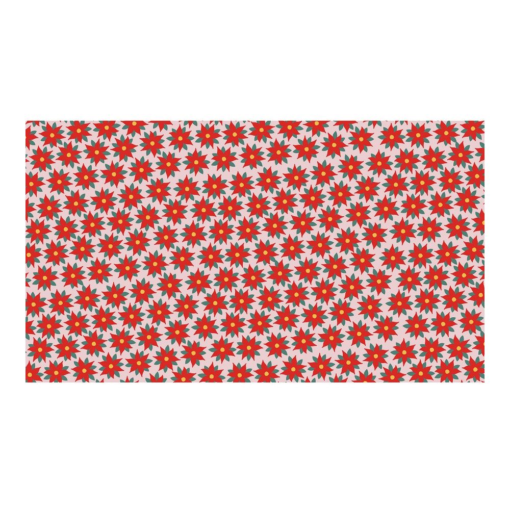 2 m rouleau de papier cadeau "étoile de noël" - 70 cm