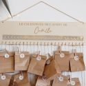Calendrier de l'avent personnalisable en bois "cannage"