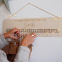 Calendrier de l'avent personnalisable en bois "cannage"