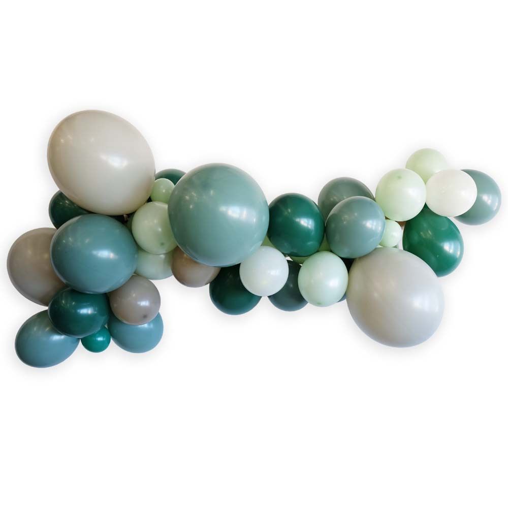 Kit pour guirlande de ballons "sauge et eucalyptus" - 50 ballons