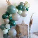 Kit pour guirlande de ballons "sauge et eucalyptus" - 50 ballons