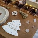 20 serviettes sapin "Merry christmas"