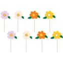8 Cake Cake toppers Fleurs