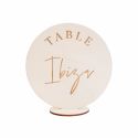Nom de table en bois personnalisable "palme"