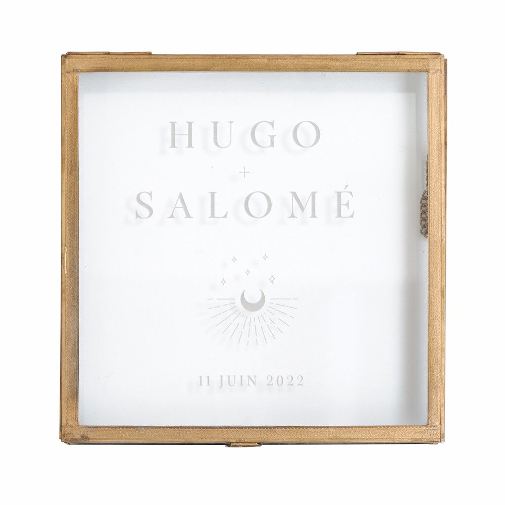 Urne en verre personnalisable "cosmic"