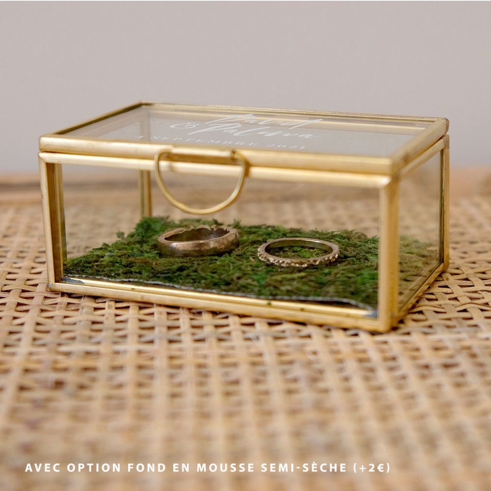 Boîte à Alliances élégante Brrnoo – Présentoir Simple Et Chic Pour Votre Mariage (rouge Uni)