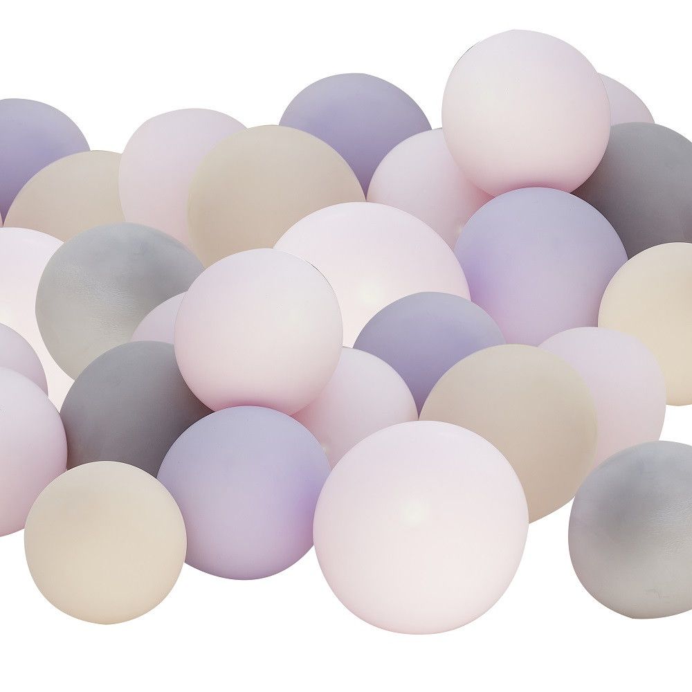 Lot de 40 petits ballons "lilas" -  13 cm