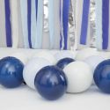 Lot de 40 petits ballons "navy" -  13 cm