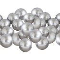 Lot de 40 petits ballons "argent" -  13 cm