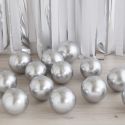Lot de 40 petits ballons "argent" -  13 cm