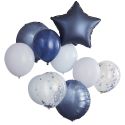 Lot de 10 ballons "navy"