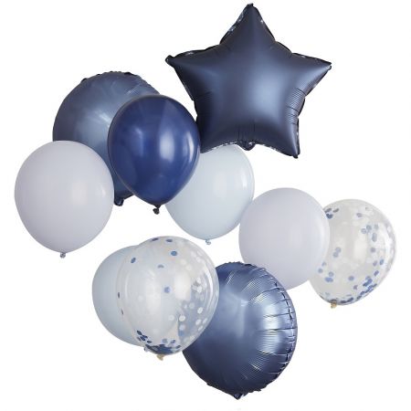 Lot de 10 ballons "navy"
