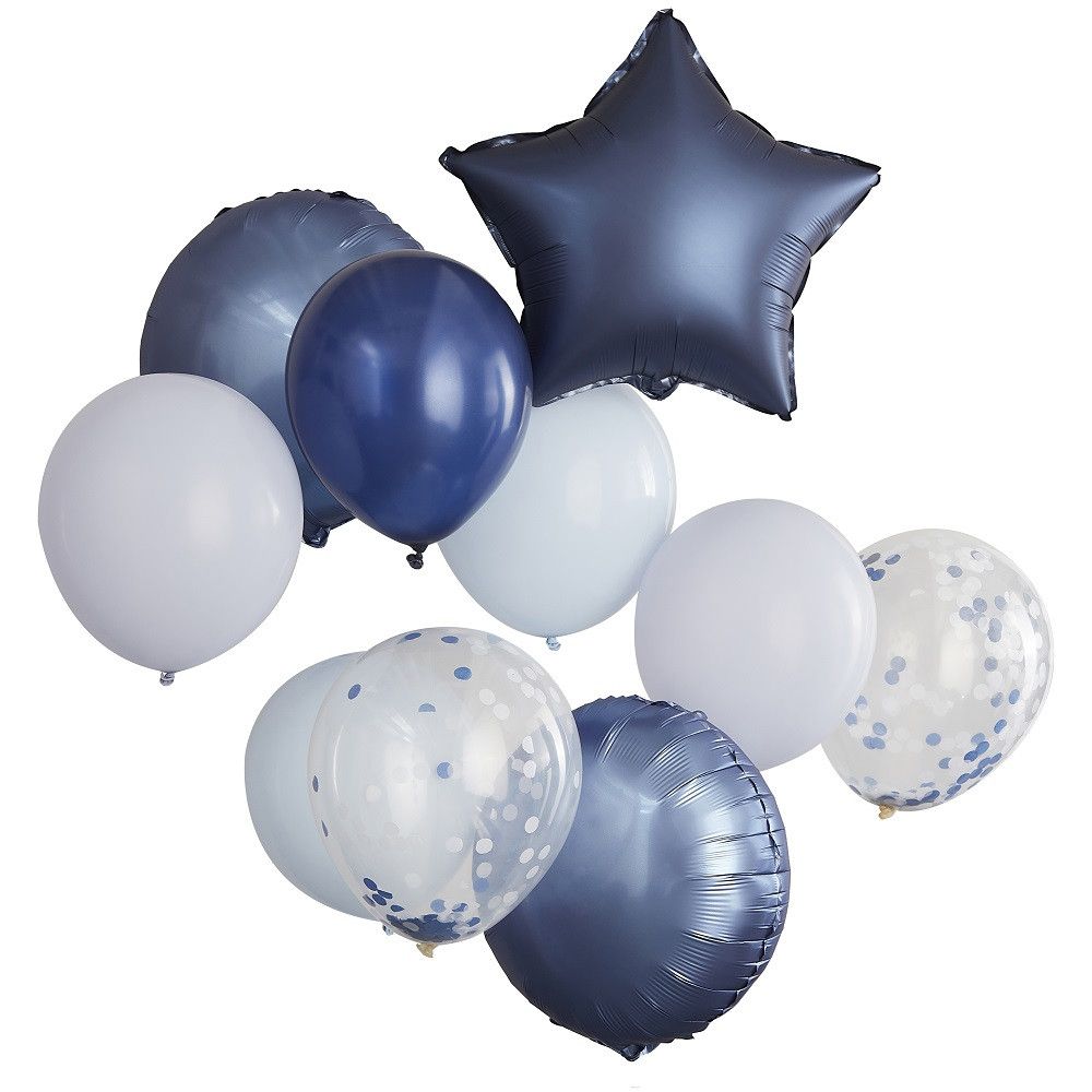 Lot de 10 ballons "navy"
