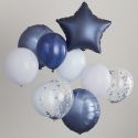 Lot de 10 ballons "navy"