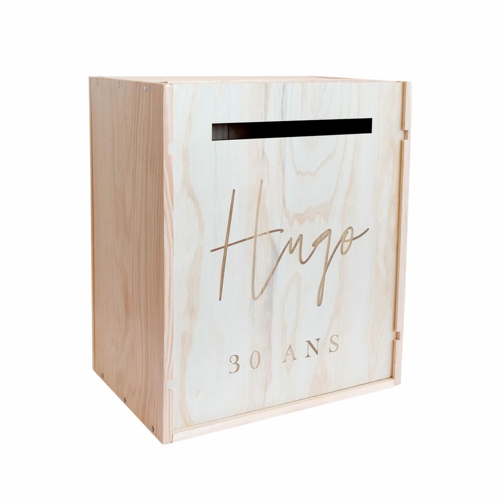 Urne personnalisable anniversaire - matière au choix