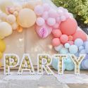 Lot de 40 petits ballons "chrome doré" -  13 cm