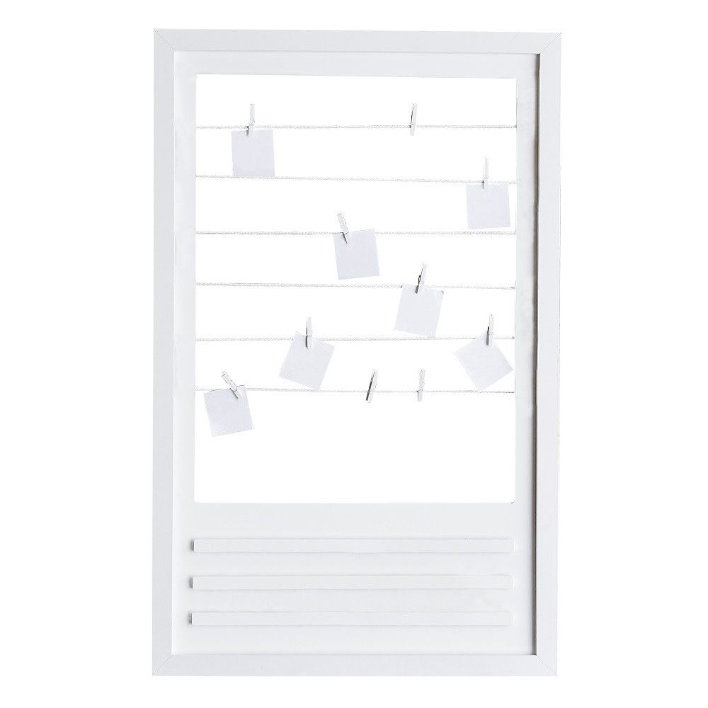 Livre d'or personnalisable "cadre en bois" - 60 cm