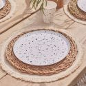 8 assiettes "terrazzo"- 25 cm