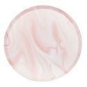 8 assiettes "marbre rose" - 25 cm