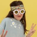 Paire de lunettes "flower power"