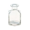 Vase hexagone en verre "transparent" - 9 cm