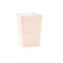 6 pots à popcorn rose pastel