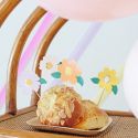 8 pics à gâteaux "fleurs pastel" - 13 cm