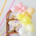 10 ballons pastel rose -  28 cm