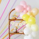 Ballon blanc satin -  28 cm 