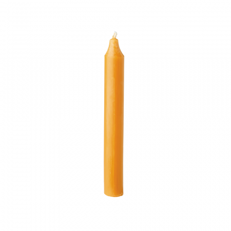 Bougie cierge moutarde - 18 cm
