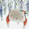 Ballon mylar "lapin fleuri" - 65 cm