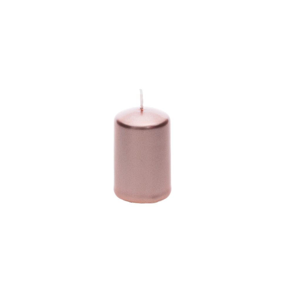 Petite bougie cylindrique rose gold - 6 cm