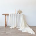 Drapé en mousseline de coton "crème" - 300 cm