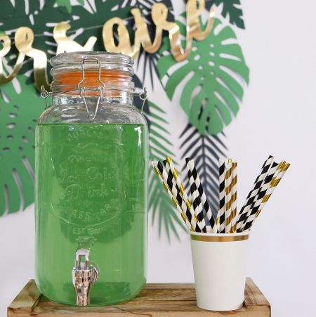 6 gobelets blanc et doré