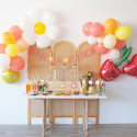 Ballon blanc satin -  28 cm 