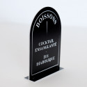 Petite pancarte personnalisable "pierre tombale"