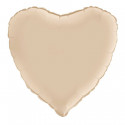 Ballon cœur "sable" - 45 cm
