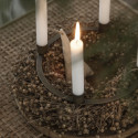 Bougeoir en métal 4 bougies "laiton" -  22 cm