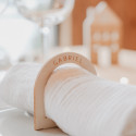 Marque place pour serviette en bois personnalisable "arche"