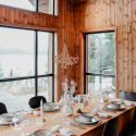 Menu de Noël en bois personnalisable "arche" - matière au choix