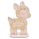 Calendrier de l'avent personnalisable en bois "faon" - 50 cm