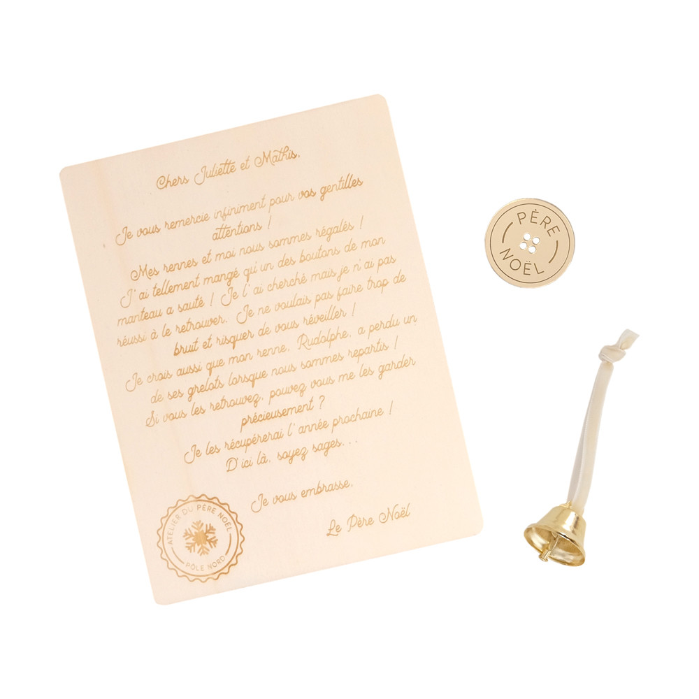 Jeu "le bouton perdu du Père Noël" personnalisable