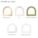 Marque place pour serviette en bois personnalisable "arche"