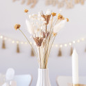 Bouquet séché "plumeaux lagurus" crème
