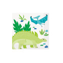 16 serviettes "dinosaure" - 12.5 cm