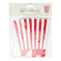 8 boites à popcorn "rayures rouges"