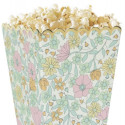 8 boites à popcorn "liberty marguerite"