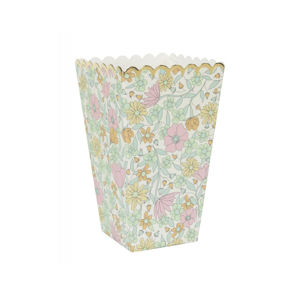 8 boites à popcorn "liberty marguerite"