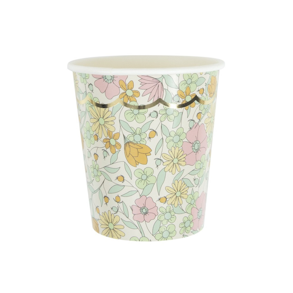 8 gobelets "liberty marguerite"