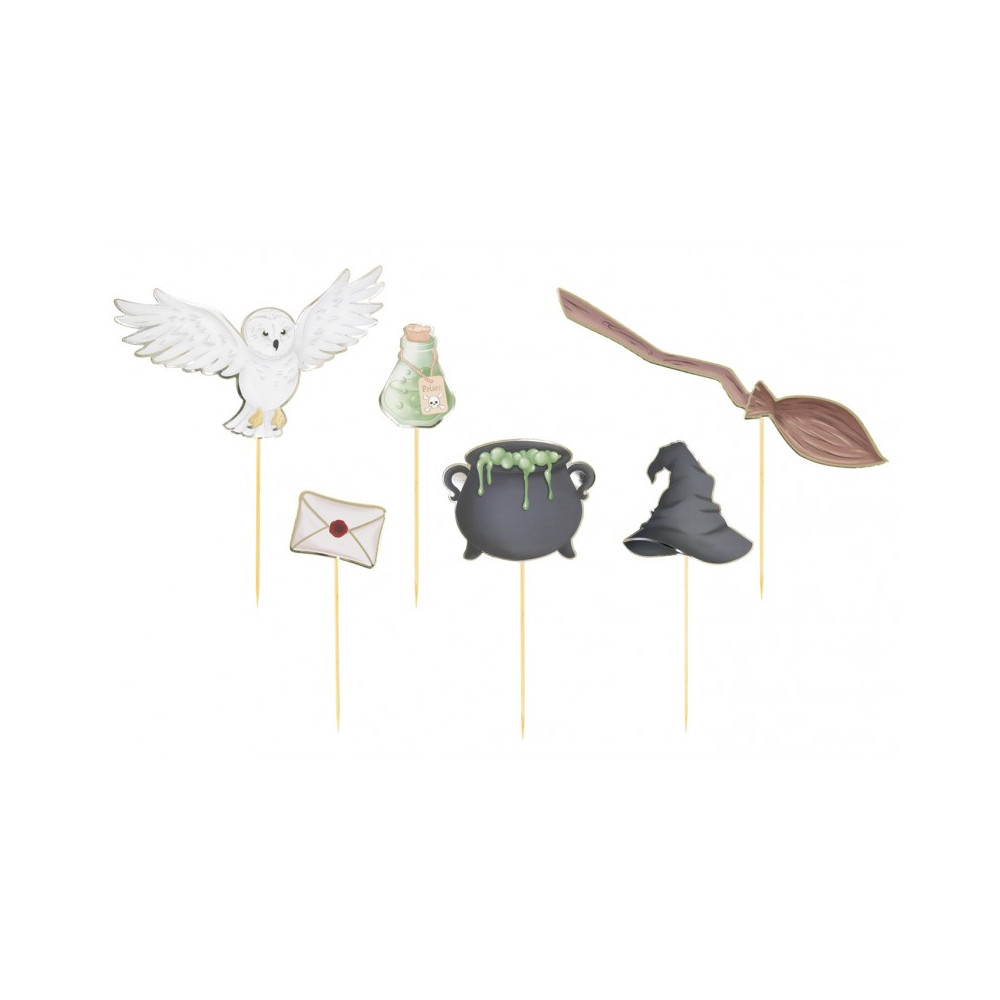 6 pics à gâteaux "école des sorciers"